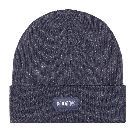 PINK Victoria's Secret Accessories - VS PINK shimmer beanie